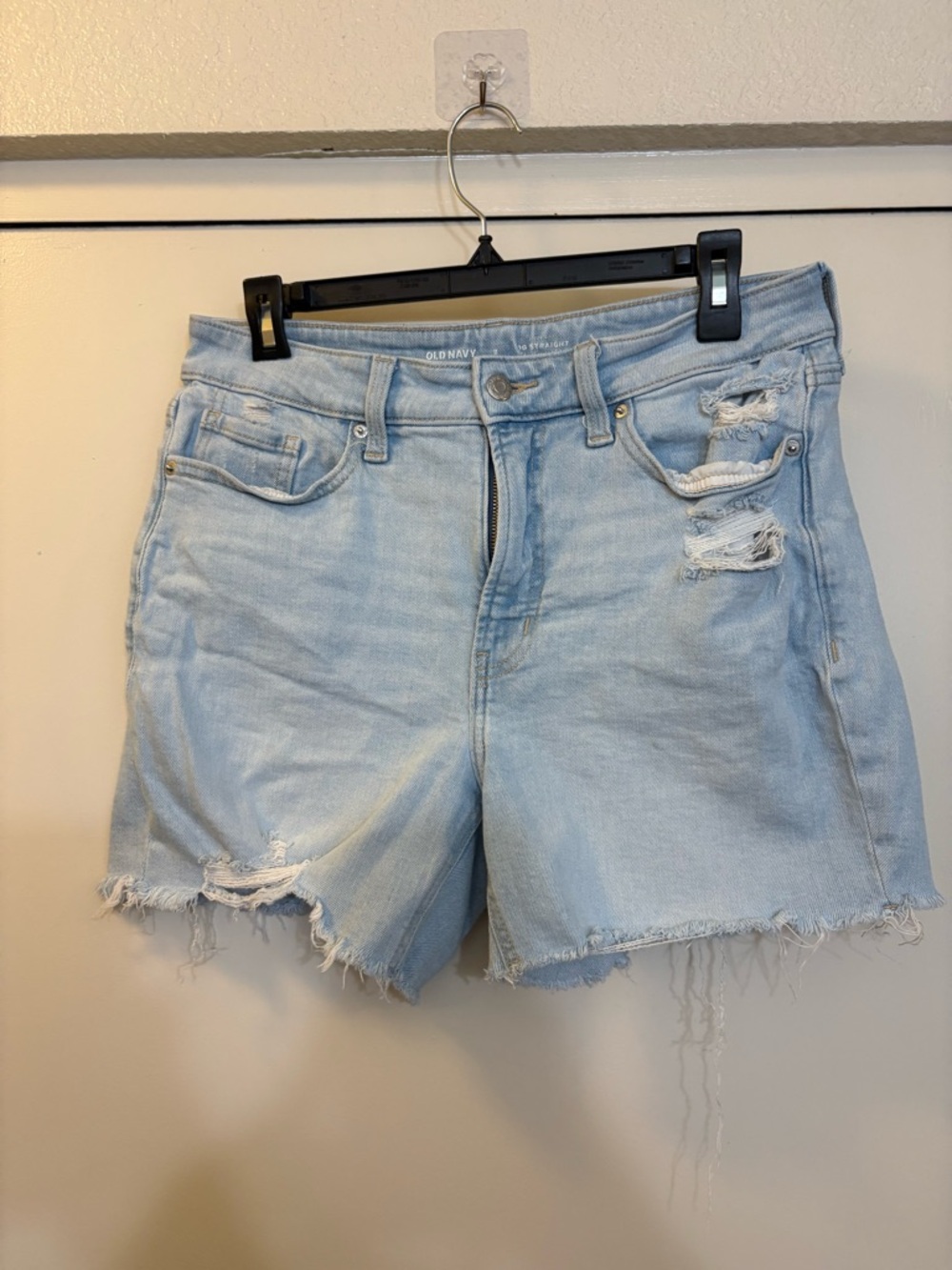 Old Navy Light Wash Distressed Jean Shorts